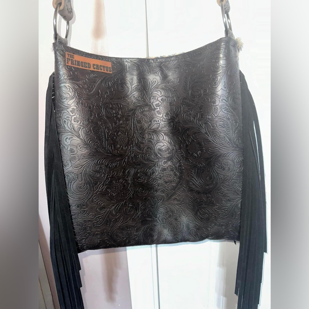Beautiful Leopard Crossbody Made by the Fringed Cactus Designs. - Picture 4 of 9